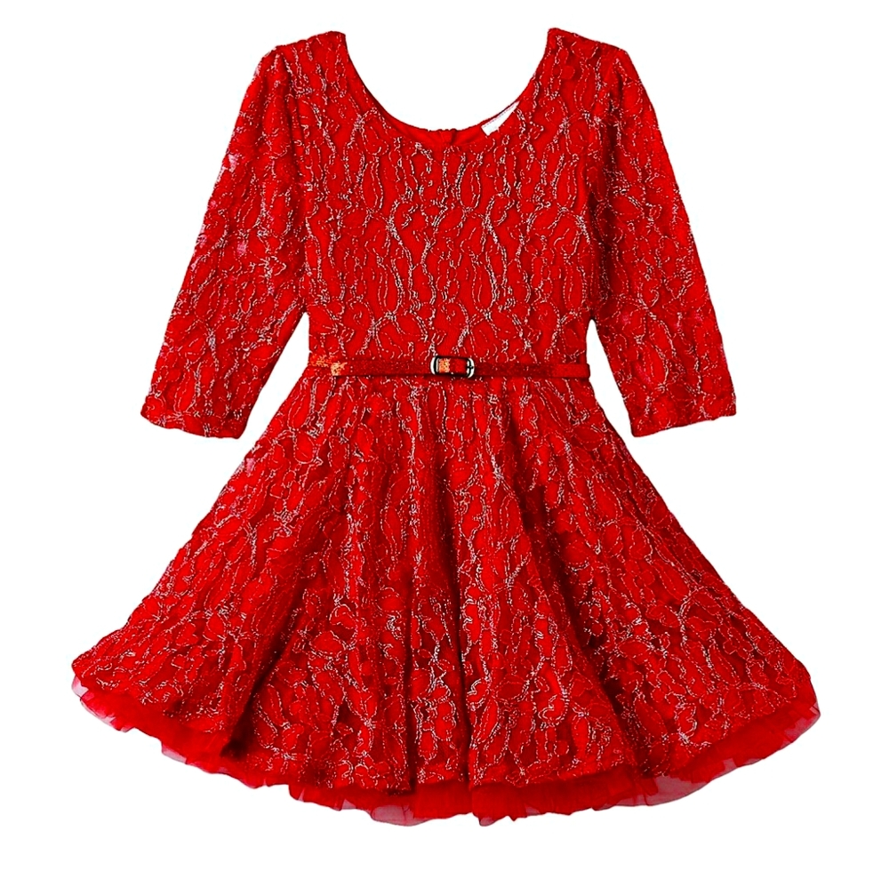 Girls knitworks Floral dress